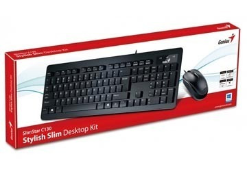 Combo Teclado Y Mouse Usb Con Cable Genius C130