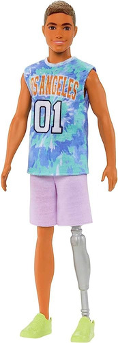 Boneco Ken Fashionistas 212 Perna Protética Hjt11 Mattel