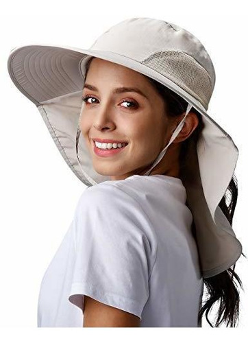 Sombrero De Pesca De Senderismo Para Mujer De Ala Ancha Al