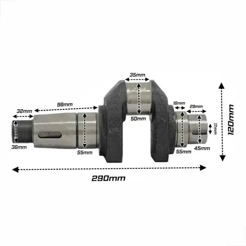 Eixo Virabrequim Motor Yanmar Ns11 Nsb11 Ns12 | Parcelamento sem juros