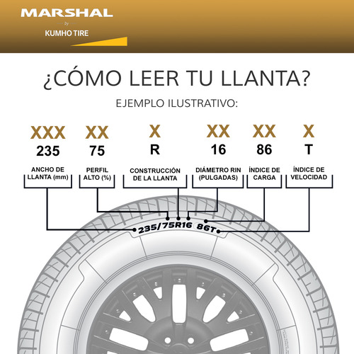 Llanta 265/70r17 Marshal Mt51 Lt 10c 121/118q Msi Q