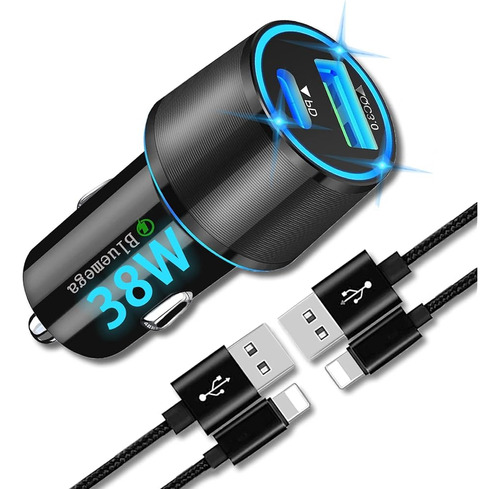 ~? Cargador De Coche Rápido, Cargador De Coche Usb C 38w Ada