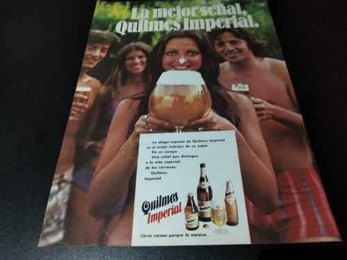 (pb224) Publicidad Clipping Cerveza Quilmes Imperial * 1973