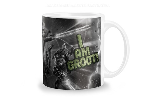  Caneca Personalizada I Am Groot 325 Ml Original