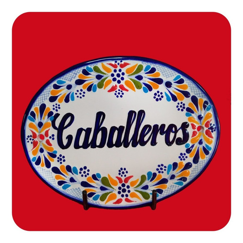 Imagen 7 de 9 de Placa Talavera Poblana Personalizada Especial 22x17 Cm Plc