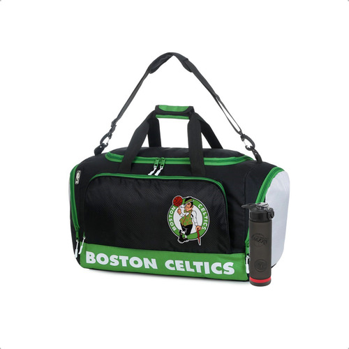 Combo Nba Bolso + Botella Boston Celtics Basket Deportiva