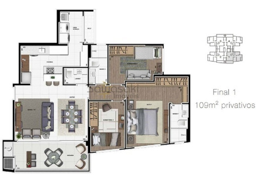Apartamento A Venda No Bairro Ecoville Em Curitiba - Pr. - Ap-1030-1