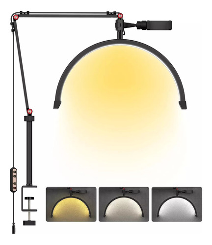 Lampara Para Pestañas Led Ajustable Mueble Estetica Control