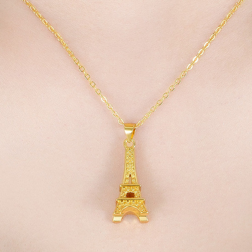 Collar Colgante De Torre Creativa, Hermoso Regalo