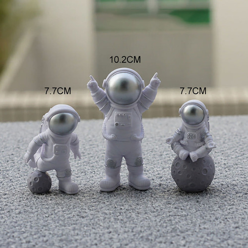 3pcs De Adornos De Astronauta Para El Aterrizaje En La Luna