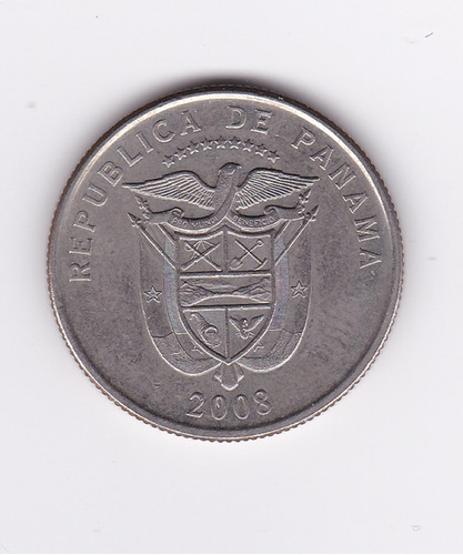 Ltc208. Cuarto De Balboa De 2008. Moneda De Panama.