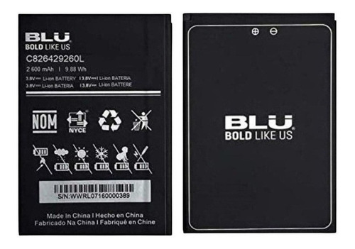 Batería Blu Grand M2 (g190) C826429260l (3.8v-2600mah) 9.88w
