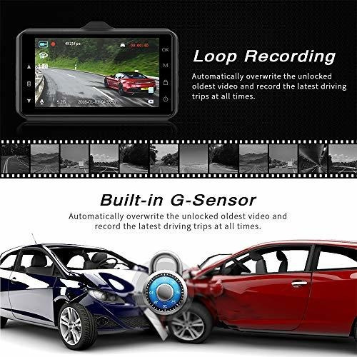 4k Dash Cam With Wifi Gps Campark Uhd 2160p Dashboard