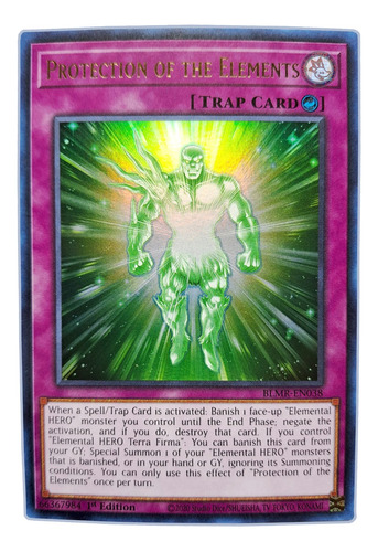 Yugi-oh! Protection Of The Elements Blmr-en038 Ultra