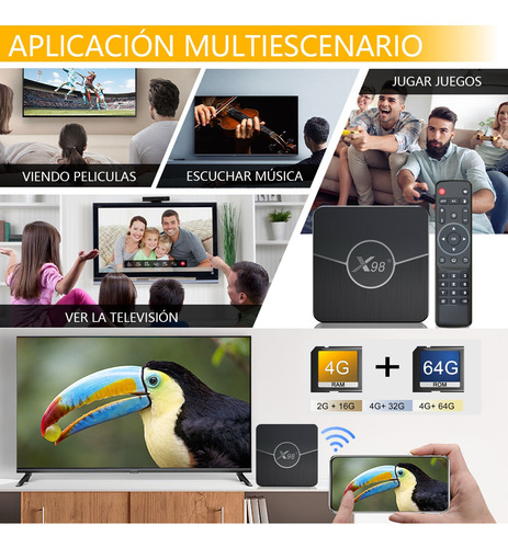 Smart Tv Player 4k Android 11 5g Dual Wifi De 4gb+64gb