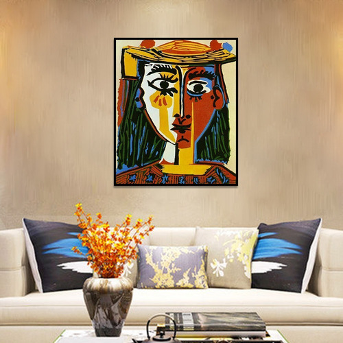 Imagen 2 de 10 de Cuadros-picasso Cara26-moderno,decorativo,95x60cm-uhd Resol