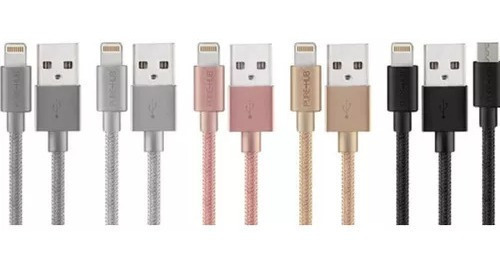 Cable De Carga Y Datos Para iPhone Lightning Nylon 1.2m 