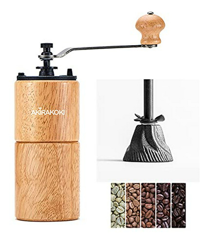 Molinillo De Café Manual  Con Burr De Hierro Fundido, Capaci