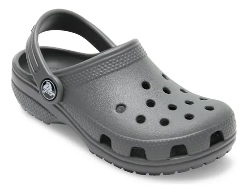 comprar Zueco Crocs Classic Clog T Sltgry Niño Grey