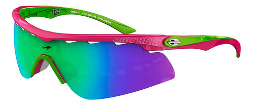 Culos De Sol Mormaii Athlon 2 Rosa Com Verde Lente Cinza