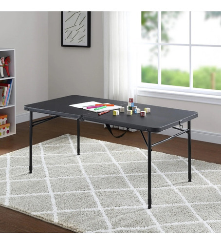 Imagen 3 de 3 de Mesa Rectangular Plegable Tipo Maletín 122cmx60cmx74cm