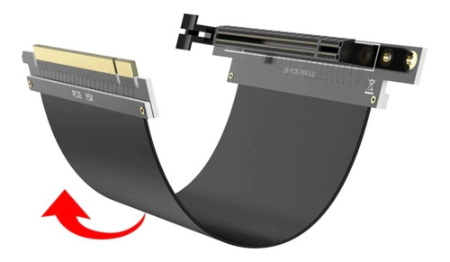 Cabo Gpu Adaptador Extensor Flexível Pcie Riser X16 30cm