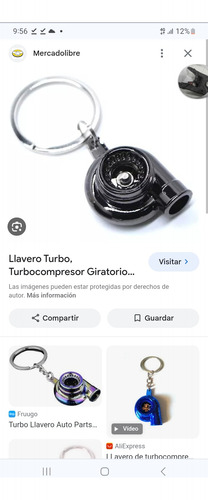 Llavero De Coche, Mini Turbo, Turbocompresor, Turbina
