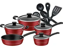Comprar Jogo De Panelas Tramontina 5 Pçs Sicília E Utensílios Nylon Cor Utensílios Preto