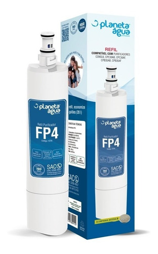 Refil Fp4 Para Filtro Purificador Consul Facilite Bem Estar Cpc30 Cpb35 Cpb36 Cix01ax Cpc3 Cpb34 Cix06ax