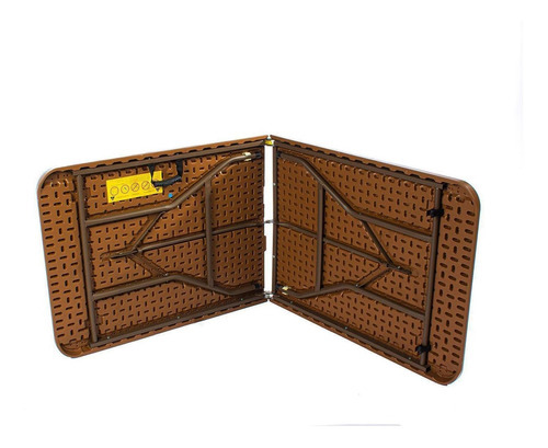 Imagen 4 de 5 de Mesa Portafolio Plegable 180cm Lisa Exterior Jardin Comedor