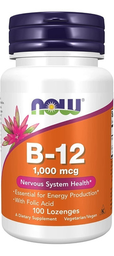 Vitamina B-12 1000 Mcg 100 Caps, Now,