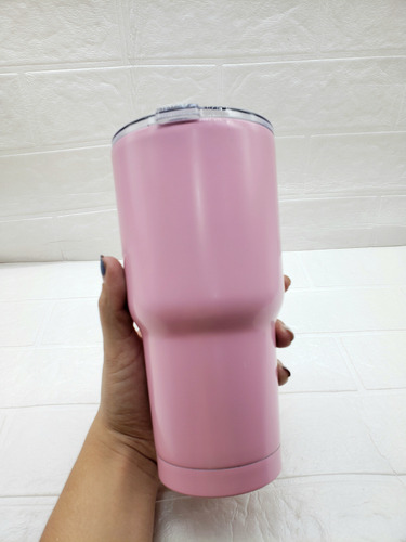 Vaso Cooler Rosado Tumbler Acero 