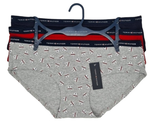 Set De 3 Pantys Estilo Hip Dama Talla Xl Tommy Hilfiger 