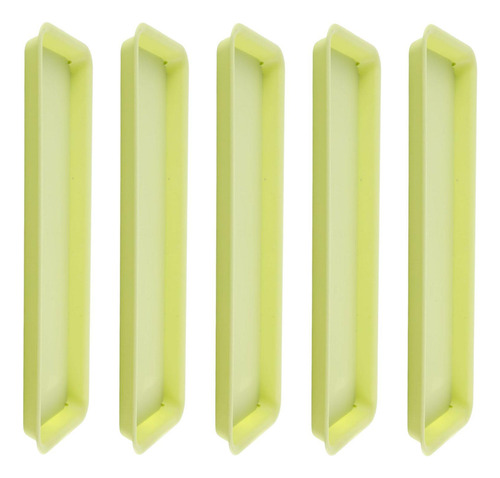 5x Platillos Plantadores Bandejas Compactas Verde