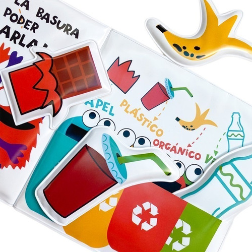 Libro Juego Para El Agua Bebés Grisino Sumergible Reciclar