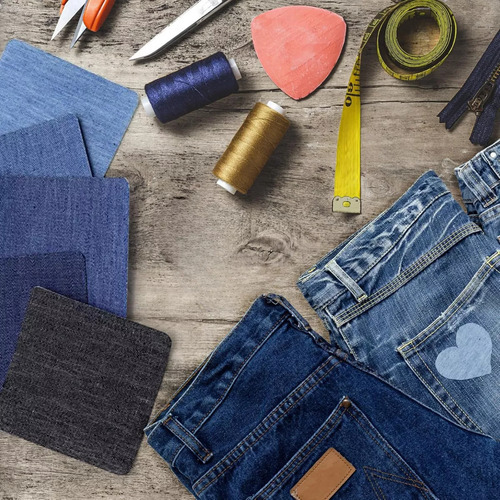 25 Parches Termoadhesivos Mezclilla Reparación Jeans Ropa F