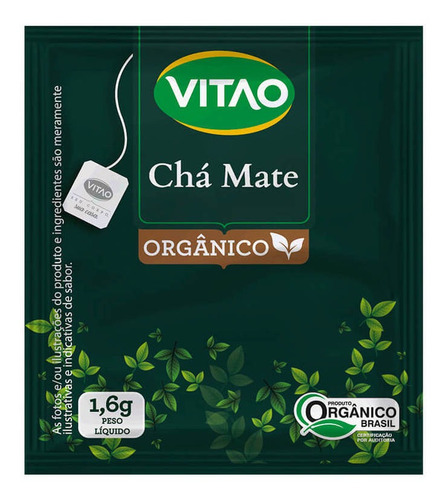 Chá-mate Orgânico Tradicional Sachê 32g (1 Cx - 20 Sachês)