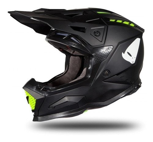 Casco Echus Negro Mate Ufo Motocross Motos Point