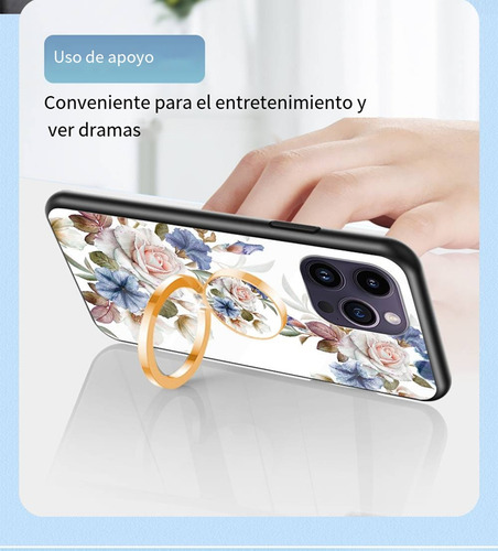 Funda De Silicona Para Huawei Serie Y7: Anillo, Silicona Líquida, Flor, A Prueba De Golpes