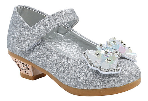 Zapatos De Princesa De Cristal Con Lazo Para Niños Miveni