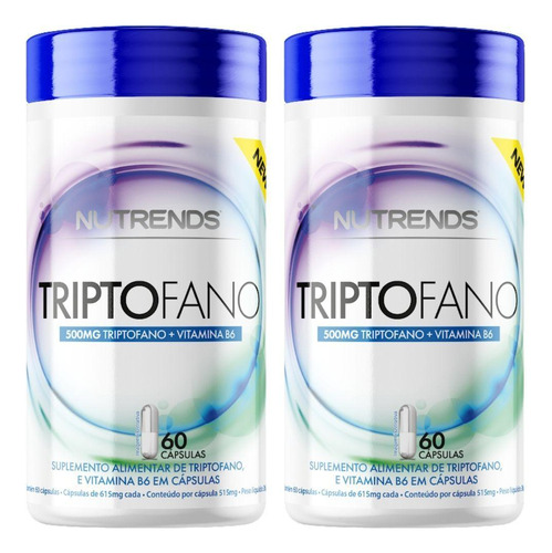 Kit 2x Triptofano + Vitamina B6 60 Cápsulas - Nutrends