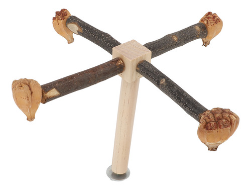 Pájaro De Madera Con Forma De Percha Giratorio Para Entrenam