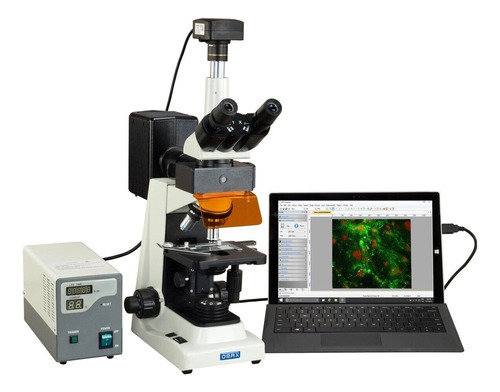 Nuevo Microscopio De Lab Trinocular De Fluorescencia Omax