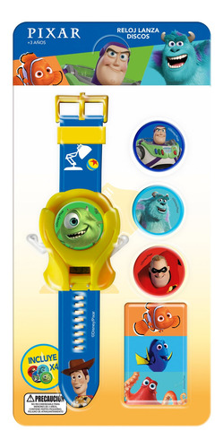 Reloj Lanzador De Discos Pixar Disney Pronobel