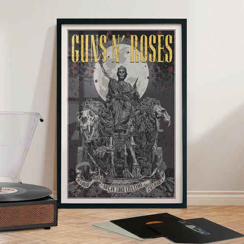 Cuadro 60x40 Rock - Guns And Roses - Concert Tour -  Poster