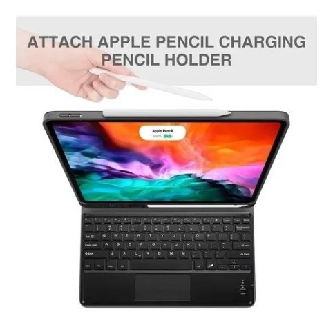 Imagen 5 de 8 de Funda Con Teclado Esp + Touchpad Para iPad Pro 12.9 Chip M1