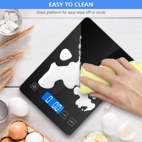 Báscula Digital De Cocina, 15kg/33lb Usb Balanza Alimentos