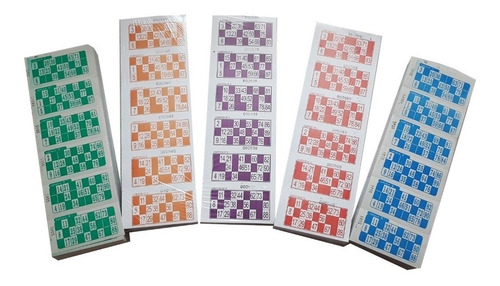 Talonarios Cartones Bingos X 2016 X 3 Series De Loteria