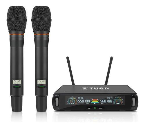 Xtuga U-260 Sistema De Micrófono Inalámbrico Uhf De 2x100 Ca