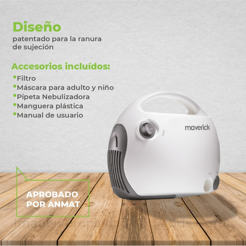 Imagen 4 de 6 de Nebulizador Yuwell Compresor Silencioso Adulto - Niño 403a